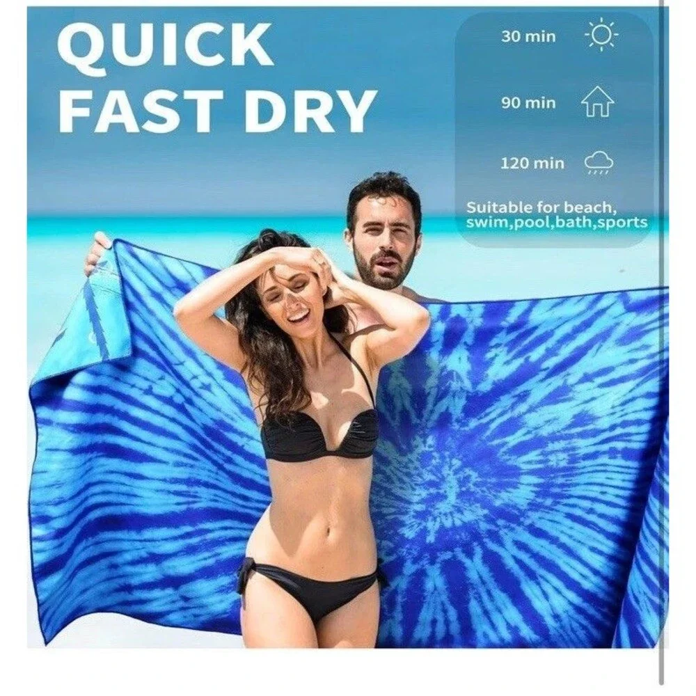 2Pk Thin Beach Towel Oversized 71